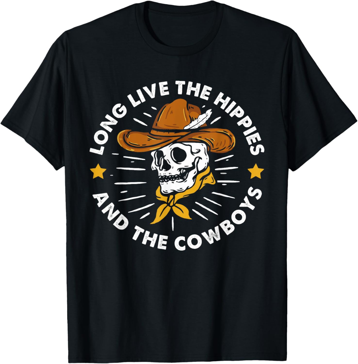 Long Live The Hippies And The Cowboys T-Shirt